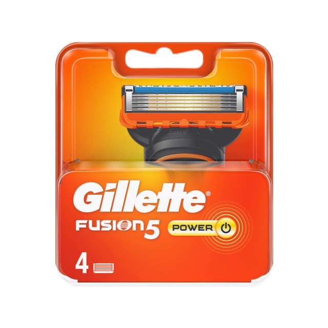 Gillette Fusion 5 Power Ανταλλακτικά x 4 Τεμάχια
