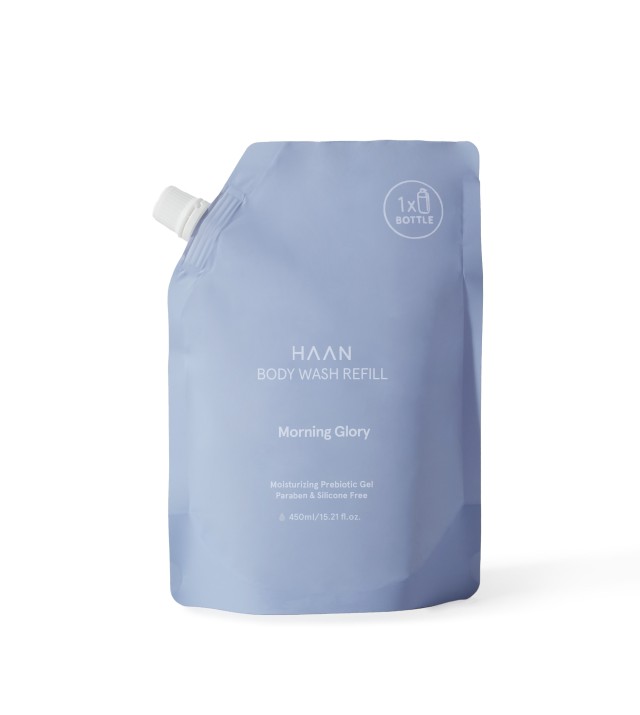 Haan Body Wash Refill Morning Glory Moisturising & Prebiotic Gel, Αφρόλουτρο 450ml