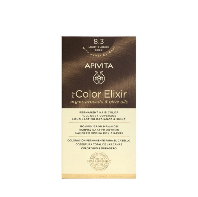 Apivita Βαφή Μαλλιών My Color Elixir Ξανθό Ανοιχτό Μελί/ Light Blonde Gold No 8.3
