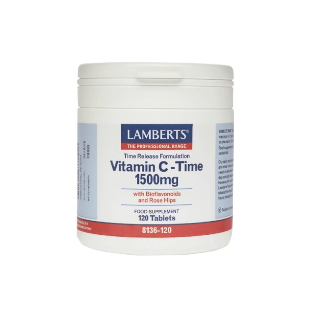 Lamberts Vitamin C Time Release 1500mg, 120 Tabs