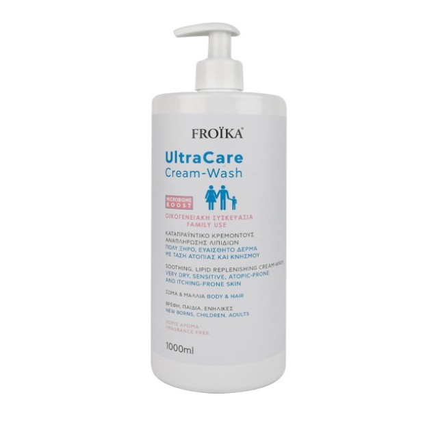 Froika UltraCare Cream-Wash Καταπραϋντικό Κρεμοντούς Αναπλήρωσης Λιπιδίων 1000ml