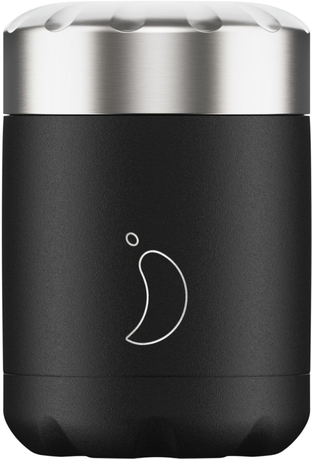 Chillys Food Pot 300ml Monochrome Edition Black