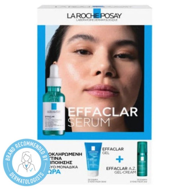 La Roche Posay PromoEffaclar Serum, Ορός Κατά Των Επίμονων Ατελειών Με Δώρο Effaclar Gel 50ml & Effaclar A.Z Gel-Cream 3ml