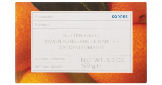 Korres Butter Soap Κουμκουάτ Σαπούνι Σώματος 150gr