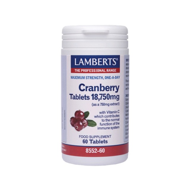 Lamberts Cranberry Tablets, Κράνα 60 Tabs