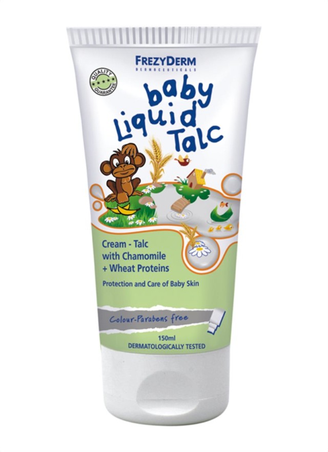 Frezyderm Baby Liquid Talc Κρέμα Ταλκ με Χαμομήλι & Πρωτεϊνες Σιταριού 150ml