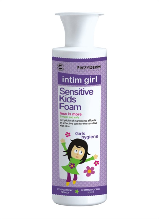 Frezyderm Sensitive Kids Intim Girl Foam Αφρός Καθαρισμού για την Καθημερινή Υγιεινή της Ευαίσθητης περιοχής 250ml