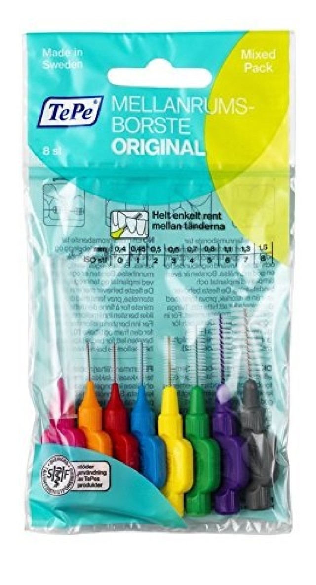Tepe Μεσοδόντια Βουρτσάκια 8τμχ, Mixed Pack All Size