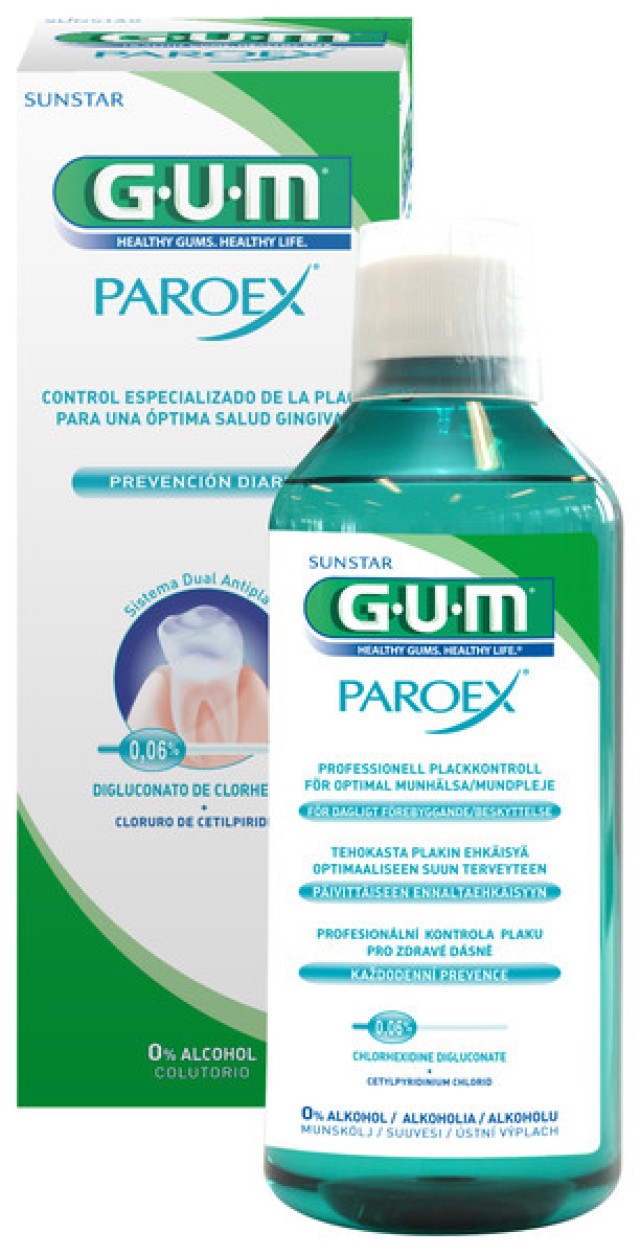 Gum Paroex Mouthrinse 0,06% CHX + 0,05% CPC, Στοματικό Διάλυμα 500ml