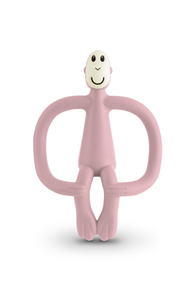 Matchstick Monkey Teething Toy and Gel Applicator Ροζ