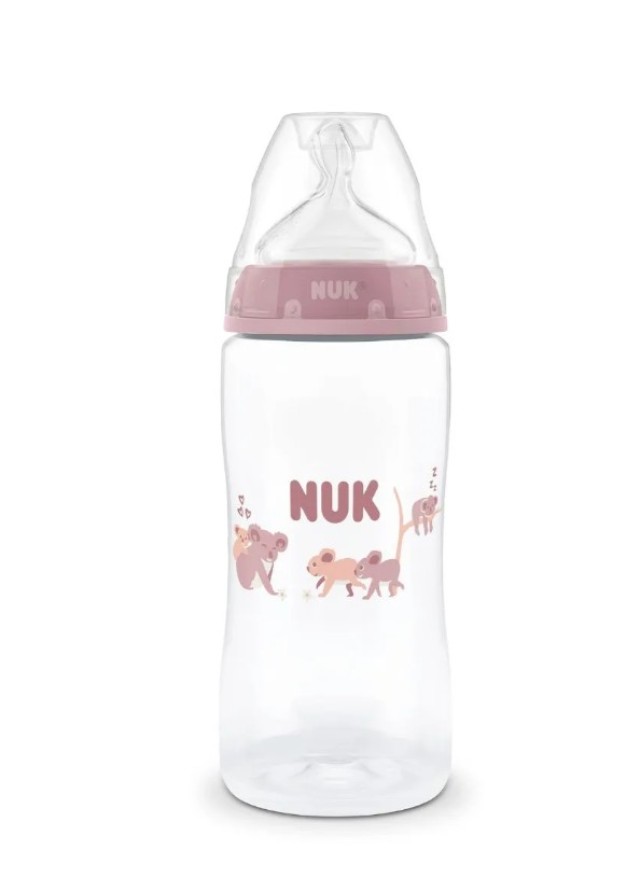 Nuk First Choice Medium 3m+ Πλαστικό Μπιμπερό Koala με Έλεγχο Θερμοκρασίας 300ml