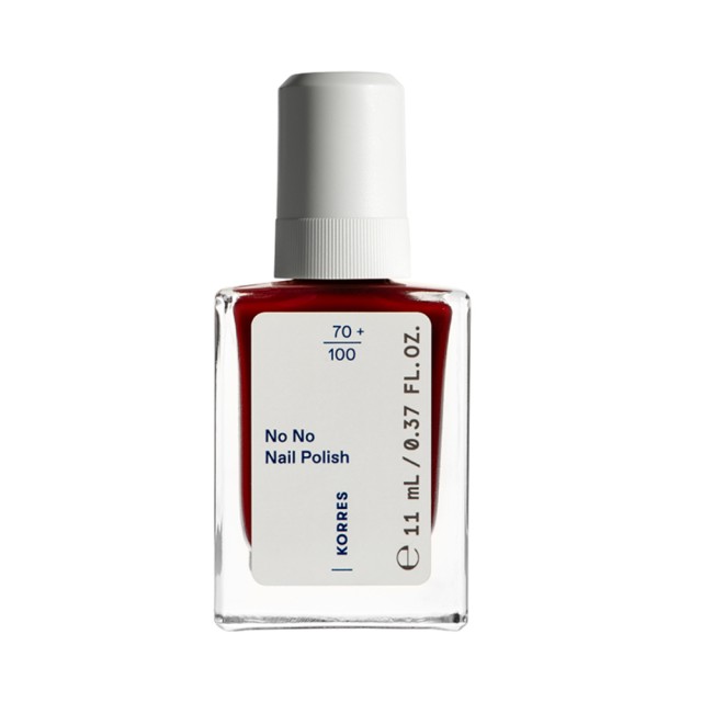 Korres No No Gloss Βερνίκι Νυχιών Μακράς Διαρκείας 57 Wine Red 11ml