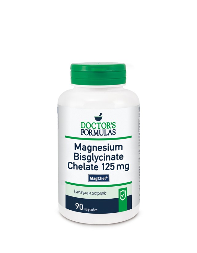 Doctors Formulas Magmesium Bisglycinate Chelate Υποστηρίζει την Λειτουργία του Μυϊκού & Νευρικού Συστήματος 90 Κάψουλες