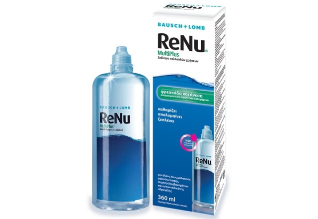 Bausch & Lomb ReNu Multiplus Διάλυμα Καθαρισμού Φακών Επαφής Πολλαπλών Χρήσεων 360ml