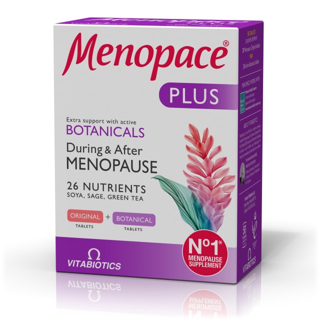  Menopace Plus, Ολοκληρωμένο Συμπλήρωμα για την Εμμηνόπαυση 2x28tabs