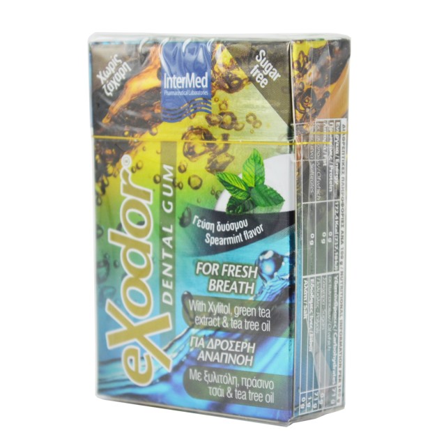 Intermed Exodor Dental Gum, Οδοντοτσίχλες που Χαρίζουν Δροσερή Αναπνοή