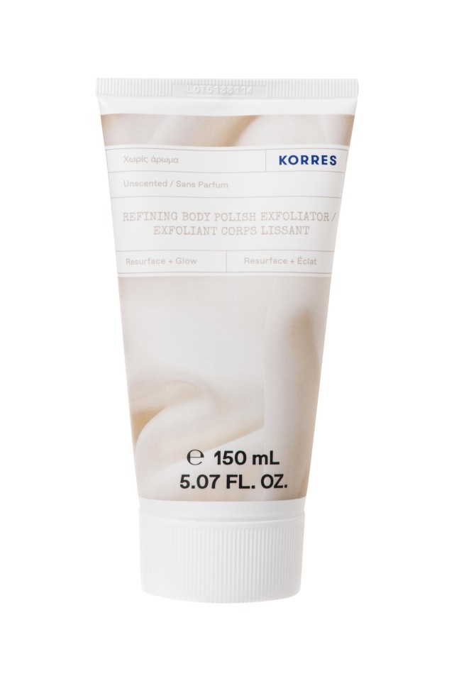 Κorres Refining Body Polish Exfoliator, Αναζωογονητικό Scrub Σώματος Χωρίς Άρωμα 150ml