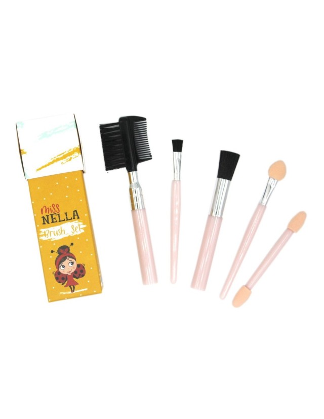 Miss Nella Brush Set, Σετ Πινέλων για Παιδικό Μακιγιάζ, 5 Πινέλα