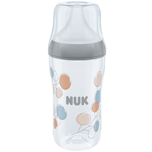 Nuk Perfect Match Μπιμπερό PP Medium 3m + Με Μαλακή Θηλή Σιλικόνης Κατά Των Κολικών & Με Δείκτη Ελέγχου Θερμοκρασίας 260ml