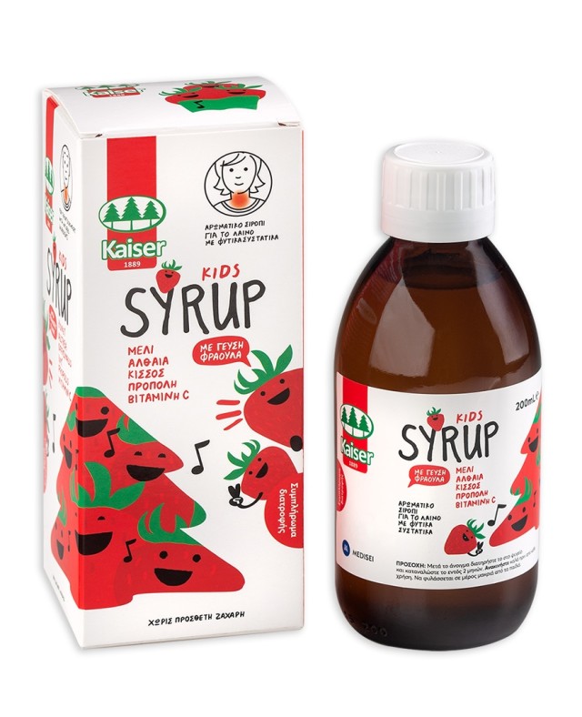 Kaiser Syrup Kids, Αρωματικό Σιρόπι για το Λαιμό, για Παιδιά 200ml