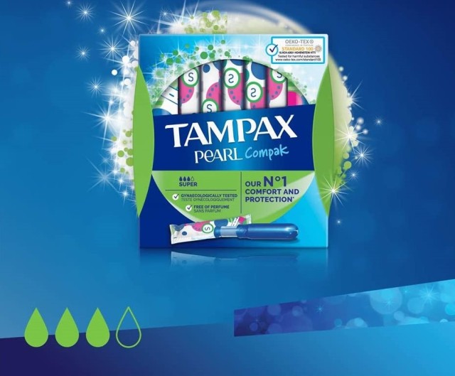 Tampax Economy Pack Compak Pearl Super 72 Τεμάχια