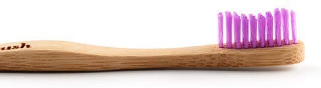 The Humble Co Brush Eco Friendly Bamboo Ενηλίκων Οδοντόβουρτσα Μωβ