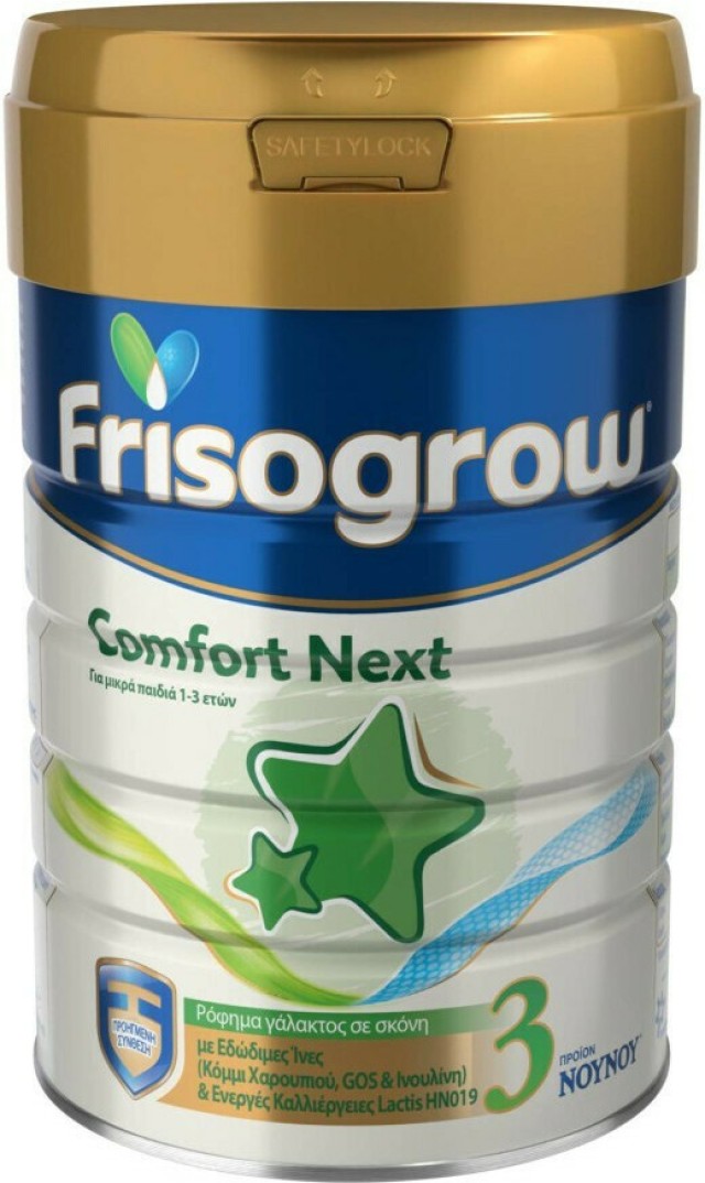 Frisogrow Comfort Next 3, Για μικρά Παιδιά 1-3 Ετών, Ρόφημα Γάλακτος σε Σκόνη με Εδώδιμες Ίνες 400gr