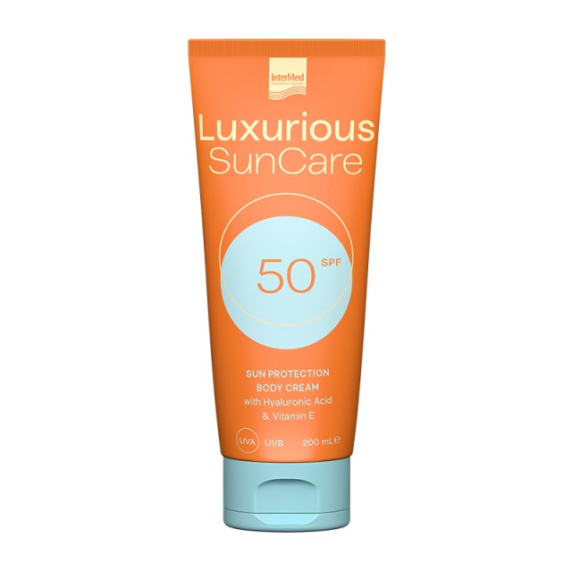 Intermed Luxurious SunCare Body Cream SPF50 Αντηλιακή Κρέμα Σώματος & Ενυδάτωσης 200ml