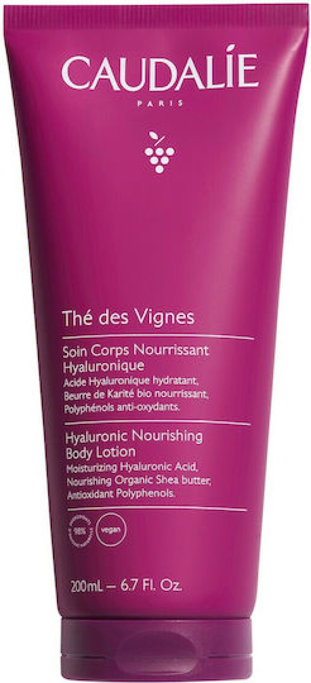 Caudalie The des Vignes Hyaluronic Nourishing Body Lotion Ενυδατική Λοσιόν Σώματος με Υαλουρονικό Οξύ 200ml