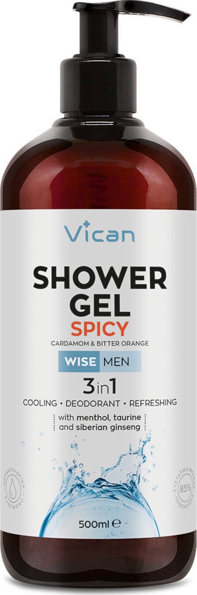 Vican Wise Men Shower Gel Spicy Ανδρικό Αφρόλουτρο, 500ml