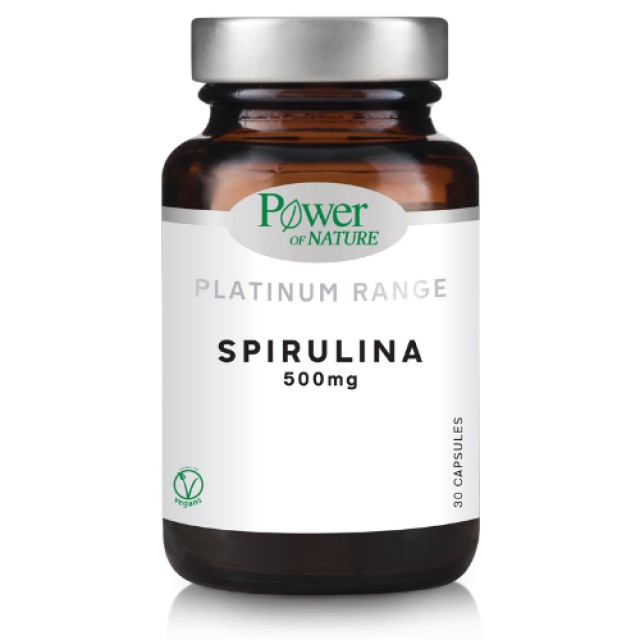 Power of Nature Platinum Range Spirulina 500mg 30caps