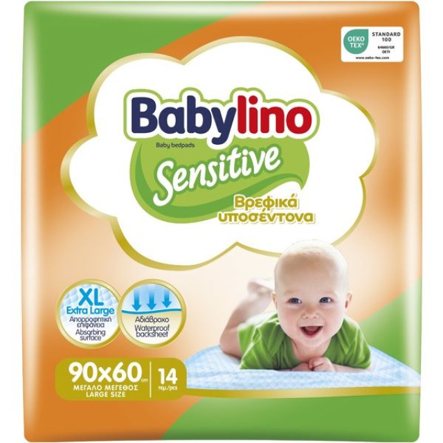 Babylino Sensitive Βρεφικά Υποσέντονα 90x60, 14 Τεμάχια