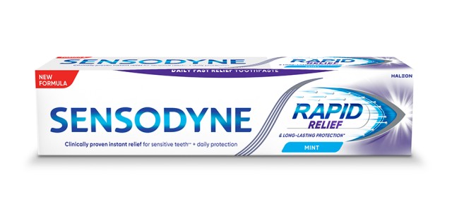 Sensodyne Rapid Relief Οδοντόκρεμα για Γρήγορη Ανακούφιση Των Ευαίσθητων Δοντιών Με Γεύση Μέντα 75ml