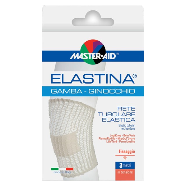 Master Aid Elastina Ελαστικός Σωληνοειδής Δικτυωτός Επίδεσμος, Μηρός/ Γόνατο 3m
