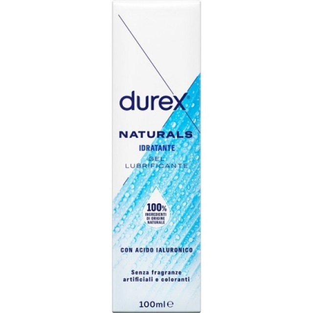 Durex Naturals Ενυδατικό Λιπαντικό Gel με 100% Φυσικά Συστατικά & Υαλουρονικό Οξύ 100ml