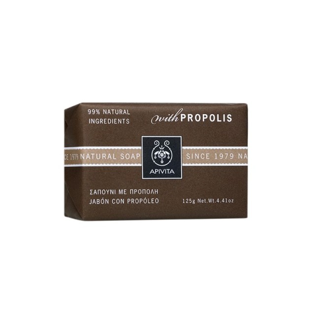 Apivita Natural Soap, Σαπούνι με Πρόπολη για τις Λιπαρές επιδερμίδες 125gr