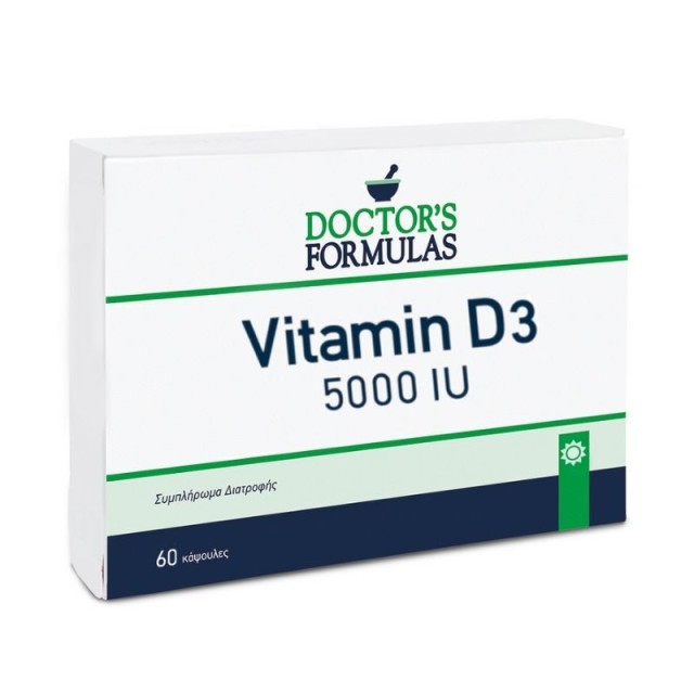 Doctors Formula Vitamin D3 5000iu 60 Μαλακές Κάψουλες