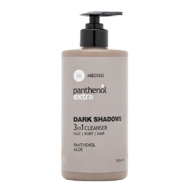 Panthenol Extra Dark Shadows 3in1 Ανδρικό Καθαριστικό για Πρόσωπο & Σώμα & Μαλλιά 500ml