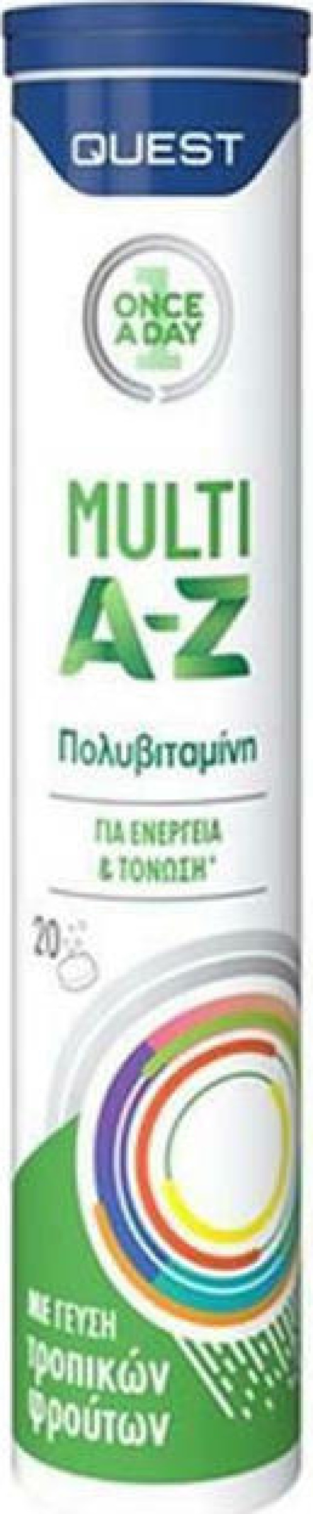 Quest Multi A-Z Πολυβιταμίνη, 20 Αναβράζουσες Ταμπλέτες