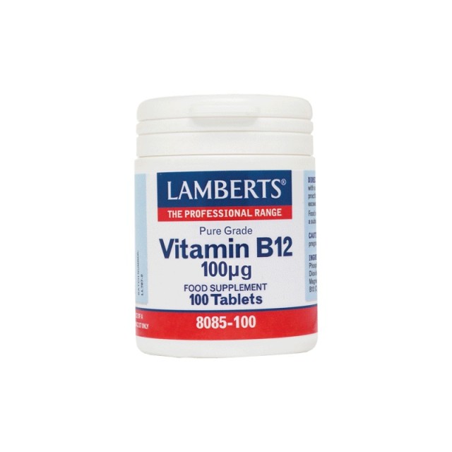Lamberts Vitamin B12 100μg, Βιταμίνη Β12 (Μεθυλοκοβαλαμίνη) 100 Tabs