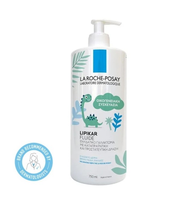 La Roche Posay Lipikar Fluide, Ενυδατικό Γαλάκτωμα για Βρέφη, Παιδιά & Ενήλικες 750ml