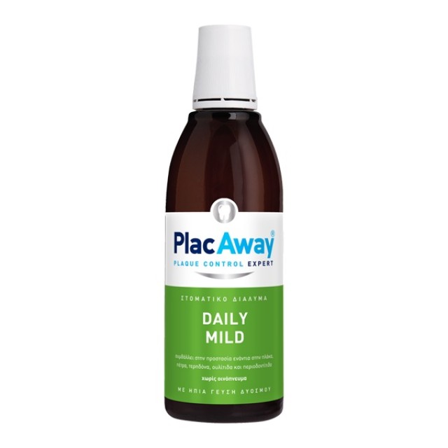Plac Away Daily Mild, Ήπιο Στοματικό Διάλυμα 500ml