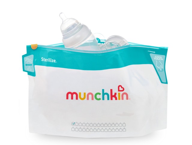 Munchkin Sterilise, 6 Microwave Steriliser Bags, Σακούλες Αποστείρωσης x 6 Τεμάχια