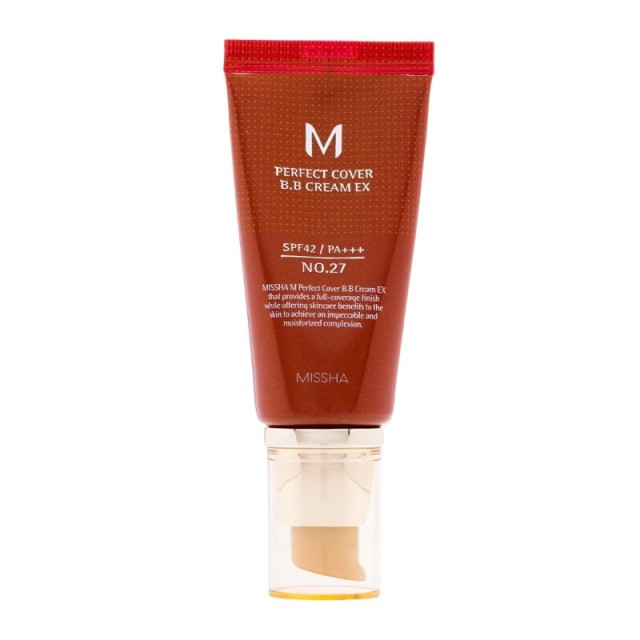 Missha M Perfect Cover BB Cream Ex SPF42 no.27 Honey Beige Κρέμα Προσώπου Ημέρας με Προστασία 50ml