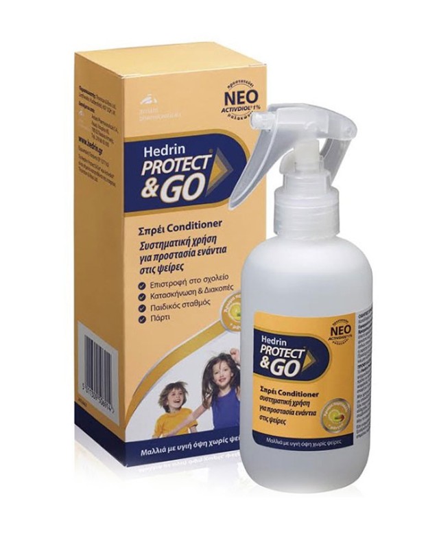 Hedrin Protect & Go Σπρέι Conditioner, Σπρέι που Βοηθά στην Προστασία Ενάντια στις Ψείρες 200ml