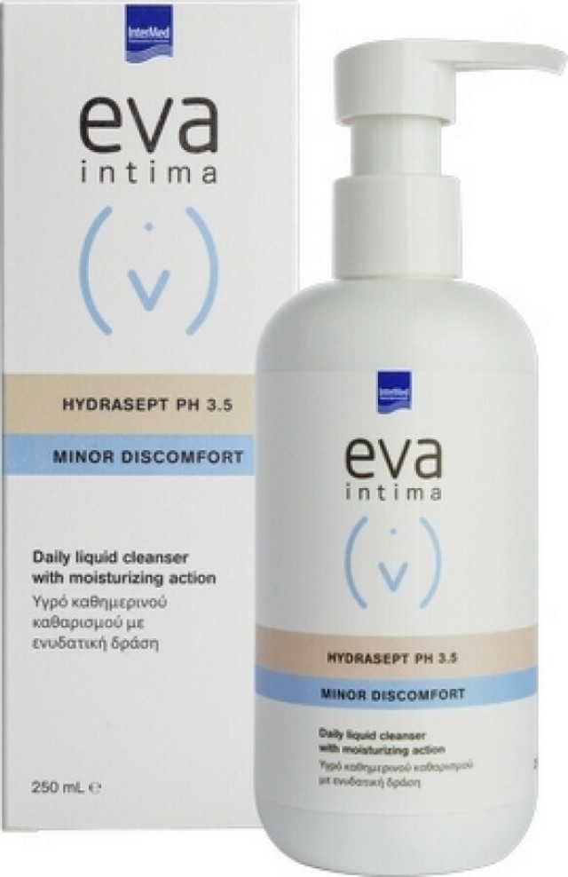 Intermed Eva Intima Wash Hydrasept pH3,5 Υγρό Καθαρισμού με Ενυδατική Δράση 250ml