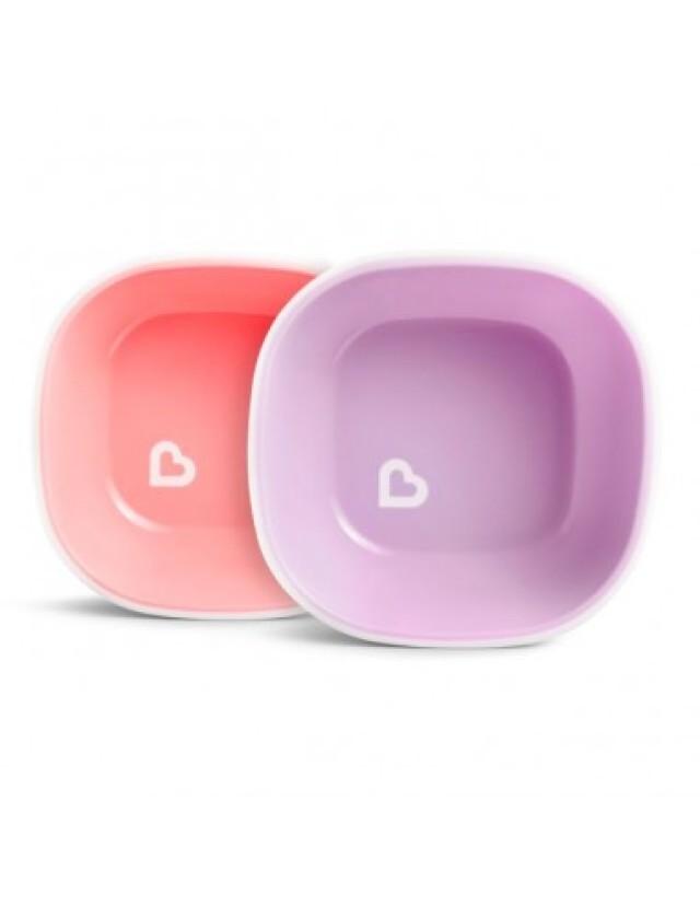 Munchkin Splash Bowls Ροζ/ Μωβ, 2 τεμάχια