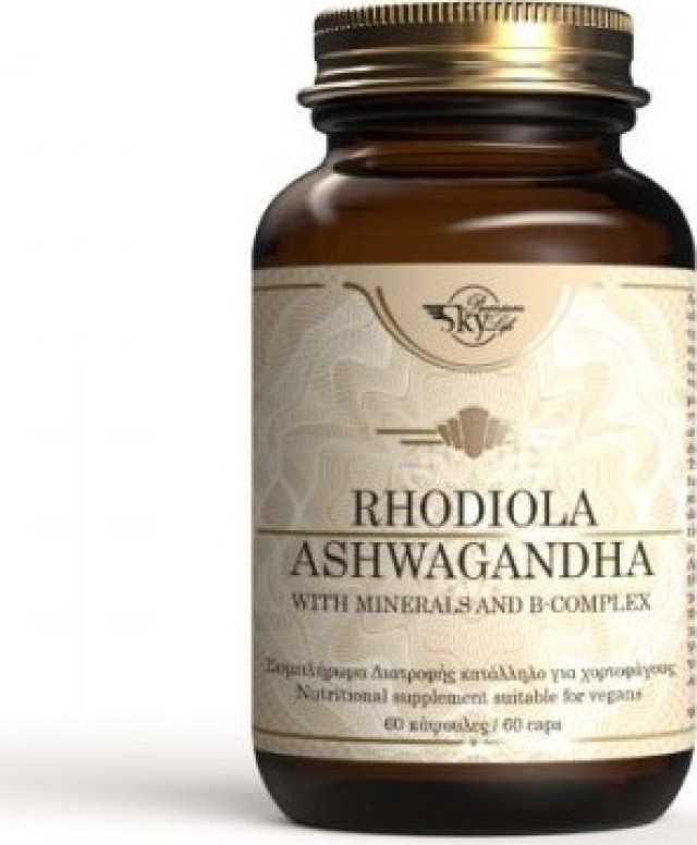 Sky Rhodiola Ashwagandha with Minerals & B-Complex x 60 Caps