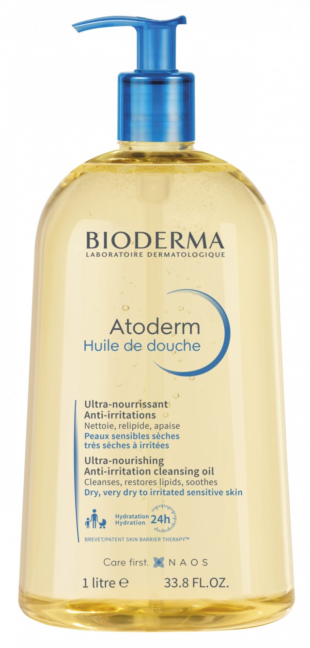 Bioderma Atoderm Huile De Douche 24ωρη Ενυδάτωση & Άμεση Άνεση από το Ντους 1Lt