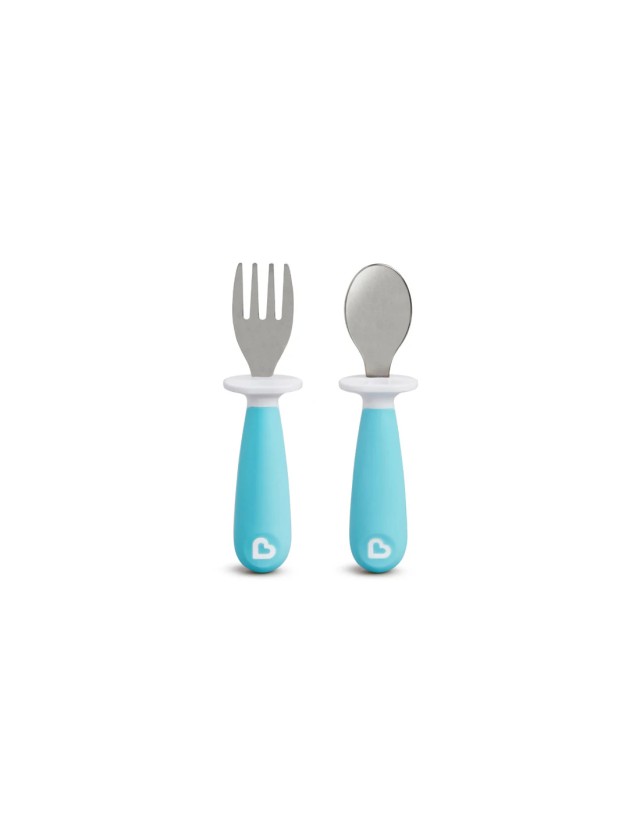 Munchkin Raise Toddler Fork & Spoon Κουτάλι & Πιρούνι Μπλε